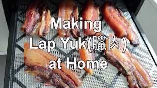 Making Lap Yuk at Home chinese cured pork  臘肉 [upl. by Kcirb]