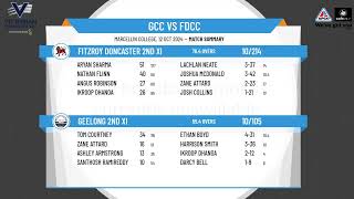 Geelong 2nd XI v Fitzroy Doncaster 2nd XI [upl. by Namlas58]