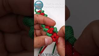 How to Make a Rose Flower Paracord Bracelet  Diamond Knot Tutorial DIY [upl. by Chantal]