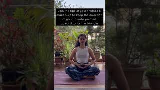 Dhyana mudra for meditation ft Prerna Ramanathan mudra meditation meditate [upl. by Jarrell]