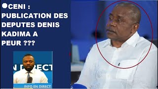 ACTUALITE 13 01🛑CENI  PUBLICATION DES DEPUTES DENIS KADIMA A PEUR [upl. by Jaclin]