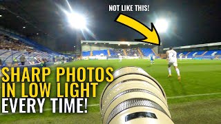 Tips for Sharp Images in Low Light Sports Photography Settings [upl. by Bolte]