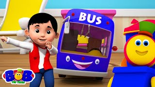 As Rodas Do Autocarro Música infantil Em Português  Bob The Train [upl. by Feodore521]