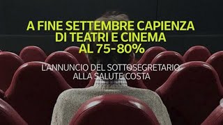 A fine settembre capienza di teatri e cinema al 7580 [upl. by Labotsirc]