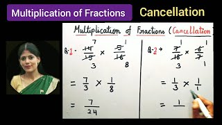 Cancellation in maths  how to multiply fractions cancellation fractions [upl. by Domingo]