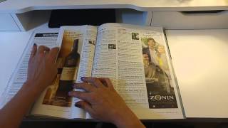 ASMR Wine Spectator magazine page turning Silent [upl. by Eixor678]