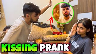 KISSING PRANK ON HIM 💋😍  Gone Extremely Wrong NamishampPrisha [upl. by Ttenyl]