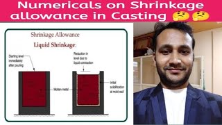 Numerical on shrinkage allowance in castings GATE previous year question [upl. by Franny]