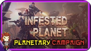 INFESTED PLANET  Planetary Campaign  Top Down SciFI RTS Game [upl. by Laefar]