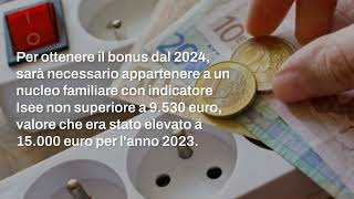 Bonus bollette luce e gas da gennaio 2024 cambia la soglia Isee le novità [upl. by Crowns]