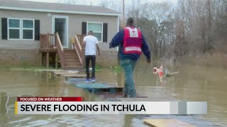 Tchula homeowners evacuated after properties get engulfed by lake [upl. by Coltson]