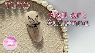 TUTO nail art simple pour lautomne [upl. by Atnovart]