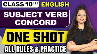 Subject Verb Concord Class 10 CBSE  English Grammar  Subject Verb Agreement All Rules and Practice [upl. by Shanks]