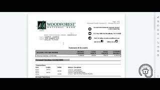 How to Edit Bank Statement  Woodforest Bank Statement [upl. by Eceinart]