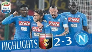 Genoa  Napoli 23  Highlights  Giornata 10  Serie A TIM 201718 [upl. by Ynots]