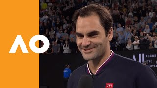 Roger Federer quotIt was super toughquot  Australian Open 2020 OnCourt Interview R3 [upl. by Dayna]