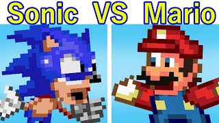 Friday Night Funkin VS Dorkly Sonic VS Mario For Hire Song FNF Mod [upl. by Ailama380]