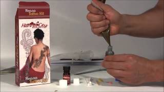 Mehndi Henna Tattoo Kit tutorial [upl. by Yenmor]