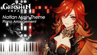 Natlan Main Theme From Genshin Live Symphony Performance  Piano Tutorial amp Sheet Music [upl. by Eeruhs]