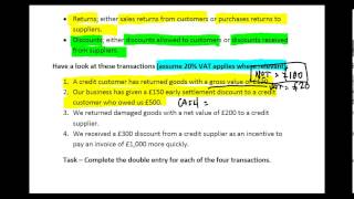 AAT Level 2 Double Entry Bookkeeping [upl. by Mauro622]