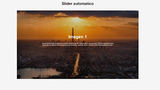 como HACER un CARRUSEL de IMAGENES AUTOMATICO en HTML y CSS 🚀 [upl. by Frieder]