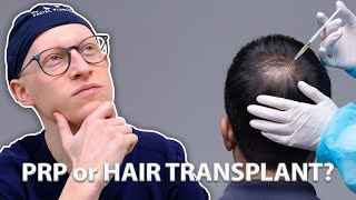 PRP vs Hair Transplant  Dr Gary Linkov [upl. by Rufina]