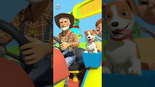 Wheels On The Bus shorts kidssongs nurseryrhymes kindergarten vehicles [upl. by Barra]