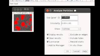 imagej計算顆粒數目與粒徑 [upl. by Butler]