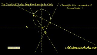 The Cissoid of Diocles from Five Lines and a Circle [upl. by Dekow]