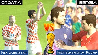 FIFA World Cup  Croatia 🇭🇷 Vs Serbia 🇷🇸  First Elimination Round [upl. by Lessirg]