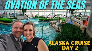 Ovation of the Seas Alaska Cruise  Sea Day  VLOG Day 2 [upl. by Sudnak]