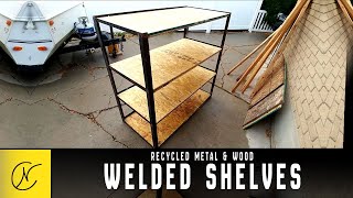 Welding Metal amp Plywood Shelves [upl. by Lori]