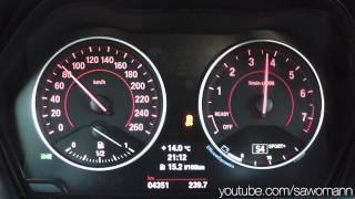 2013 BMW M135i xDrive 320 HP 0100 kmh 0100 mph amp 0200 kmh Acceleration [upl. by Rehptsirhc]