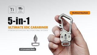 The KeySnap｜Titanium EDC Multitool Keychain Carabiner [upl. by Collyer]