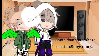 SOME DSMP MEMBER REACT TOStage duodrunzdream and punzcreds in vidRead descnot forcing [upl. by Nahshunn543]