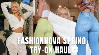 Fashionnova springsummer clothing try on haul amp review 2022  Bailey Stewart [upl. by Elwin]