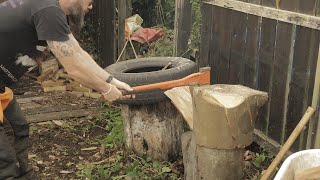 Splitting Dirty Wood  New Chopping Block [upl. by Eremehc]