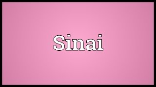 Sinai Meaning [upl. by Bodwell]