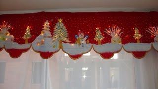 COMO HACER CORTINAS NAVIDEÑAS [upl. by Paine]