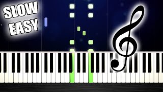 Flea Waltz  Flohwalzer  SLOW EASY Piano Tutorial by PlutaX [upl. by Gerard]