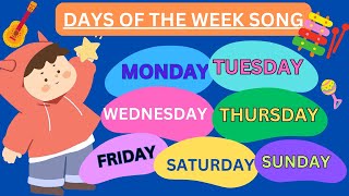 days of the week song starting with monday  Nursery Rhymes amp kids songs Childrensplanet786 [upl. by Ytirahs996]