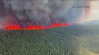 Hazardous smoke from wildfires hangs over millions in Canada US [upl. by Holmann442]