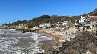 A Windy March Walk to Steephill Cove Isle of Wight 2023 [upl. by Keldah908]