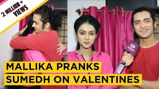 Mallika Singh Aka Radha Pranks Sumedh Mudgalkar Aka Krishna On Valentines  Exclusive [upl. by Blaire]