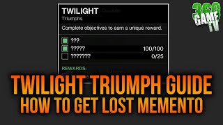 Twilight Triumph Guide  HOW TO GET Lost Memento  Twilight Keepsake Shader  Destiny 2 [upl. by Suisyola]