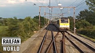 Cab ride with relaxing background music  From Ostend via Bruges to Brussels Belgium [upl. by Averill604]