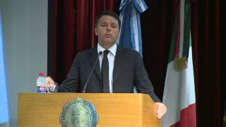 Lectio Magistralis di Renzi alla facoltà di scienze economiche dell’Università di Buenos Aires [upl. by Deenya]