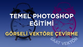 PHOTOSHOP VEKTÖREL ÇİZİME DÖNÜŞTÜRME  RESMİ VEKTÖREL YAPMA [upl. by Gipsy]