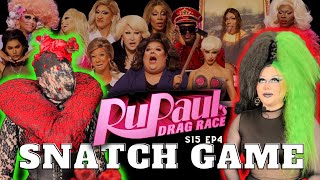 SNATCH GAME  S15 Ep4 Review w Maddy Morphosis amp Miss Liza  RuPauls Drag Race [upl. by Airretnahs234]