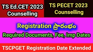 TS PECET 2023 Counselling TS EdCET 2023 Counselling dates [upl. by Drahsir884]